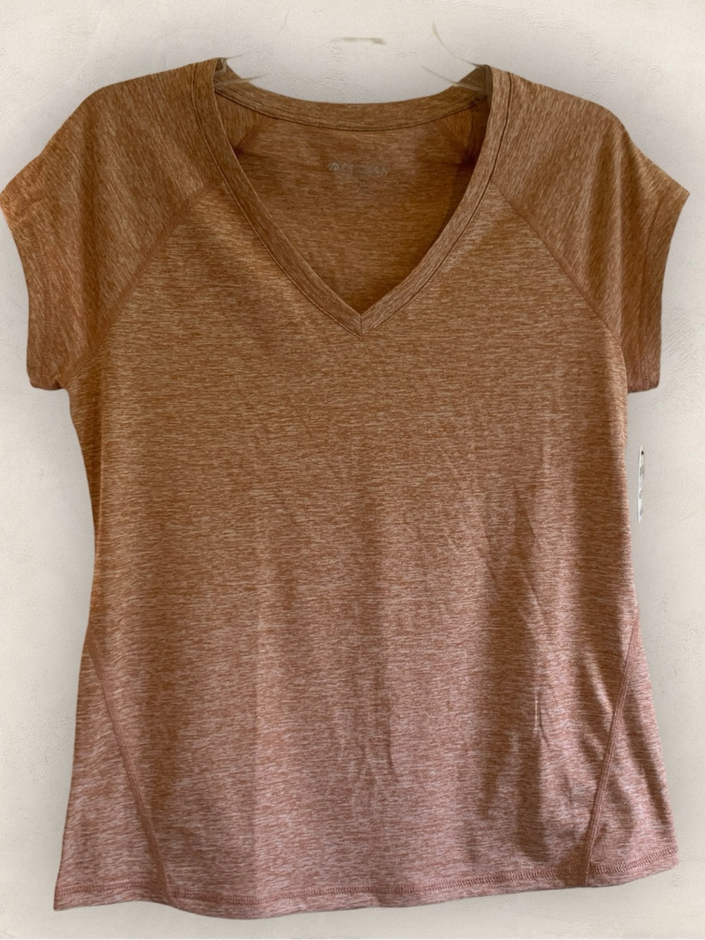 ID Ideology Performance Heathered Tee light orange size medium new with tags